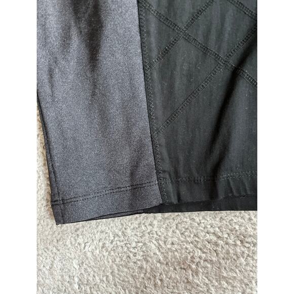 Betsy Johnson Pencil Mini Skirt Small Pull On Jersey Panel Black Cocktail Party - Picture 2 of 12